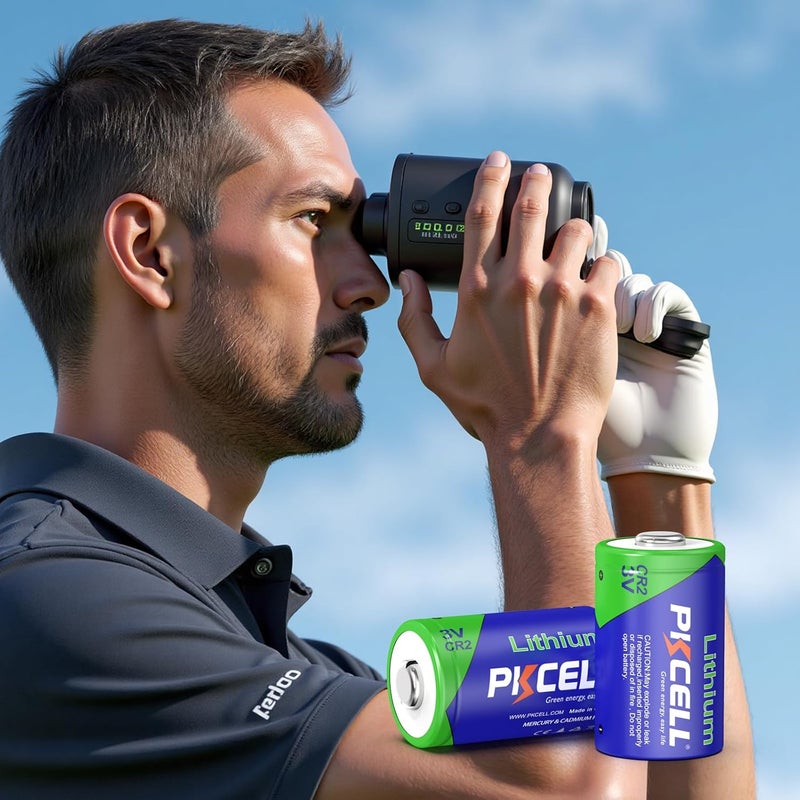 PKCELL CR2 Battery 8 Pack CR2 3V Lithium Battery for Golf Range Finder, Flashlight and More - Image 4